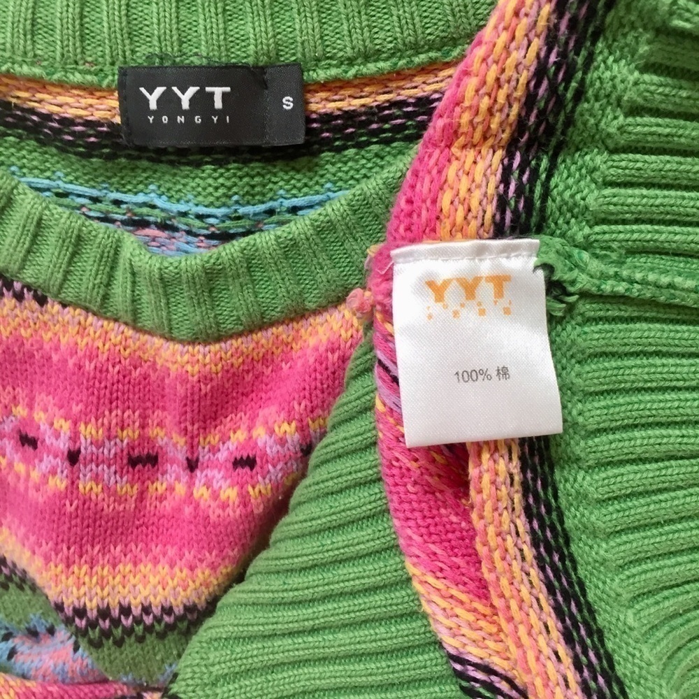 Vintage Holidays Multi color knit sweater Size S - Picture 8 of 8